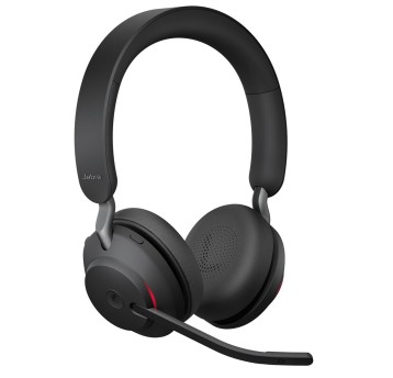 Słuchawki nauszne bezprzewodowe z mikrofonem USB-C JABRA Evolve2 65 Link380c MS Stereo Black kol. czarny Bluetooth [26599-999-899]