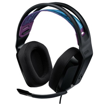 Słuchawki nauszne przewodowe z mikrofonem Minijack LOGITECH G335 kol. czarny [981-000978]