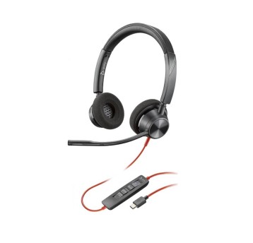Słuchawki nauszne przewodowe z mikrofonem USB-C HP POLY Blackwire 3320 kol. czarny [8X219AA]