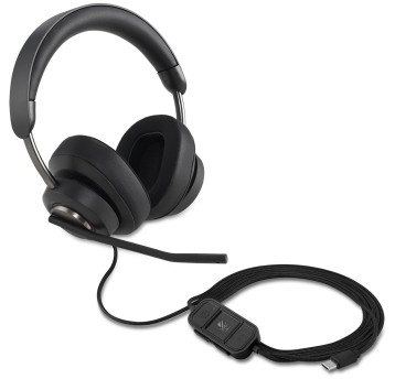 Słuchawki nauszne przewodowe z mikrofonem USB-C KENSINGTON H2000 kol. czarny [K83451WW]