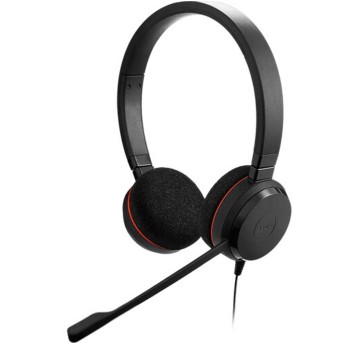 Słuchawki nauszne przewodowe z mikrofonem USB JABRA Evolve 20 UC Leatherette stereo kol. czarny [4999−829−409]