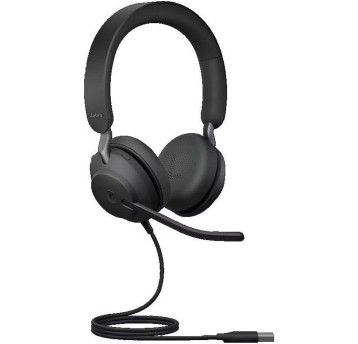 Słuchawki nauszne przewodowe z mikrofonem USB JABRA Evolve2 40 SE MS Stereo kol. czarny [24189-999-999]