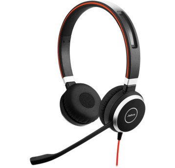 Słuchawki nauszne przewodowe z mikrofonem USB/Minijack JABRA Evolve 40 Duo kol. czarny [6399-823-109]