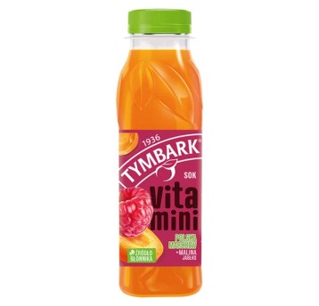 Sok [K] owocowo-warzywny TYMBARK VITAMINI jabłko-marchew-malina butelka plastik 300ml 12 szt.