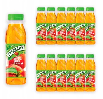 Sok [K] owocowy TYMBARK jabłko butelka plastik 300ml 12 szt.