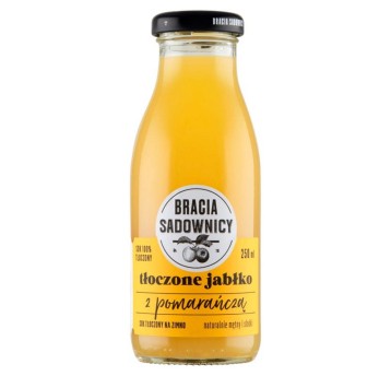 Sok owocowy BRACIA SADOWNICY jabłko z pomarańczą butelka szkło 250ml 1 szt.