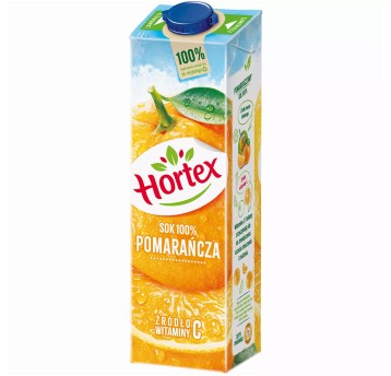 Sok owocowy HORTEX pomarańcza karton 1L