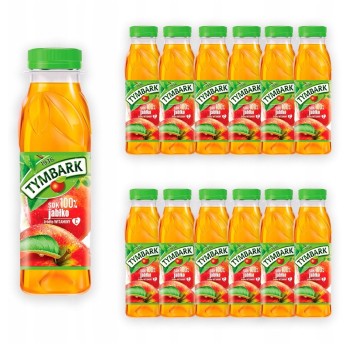 Sok owocowy TYMBARK jabłko butelka plastik 300ml 12 szt.