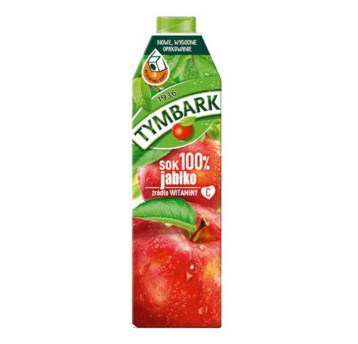 Sok owocowy TYMBARK jabłko karton 1L