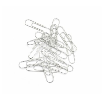 Spinacze biurowe okrągłe TAURUS 33mm kol. srebrny 100 szt. pudełko [63-240033]