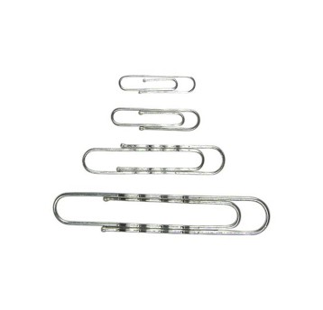 Spinacze biurowe okrągłe z kulkami TRES 24mm kol. srebrny 600 szt. pudełko ocynkowane