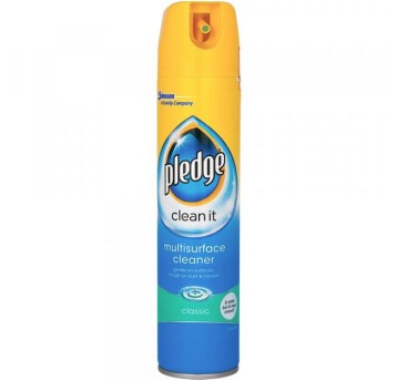 Środek do pielęgnacji i czyszczenia przeciw kurzowi PLEDGE Classic Clean It 250ml spray niebieski