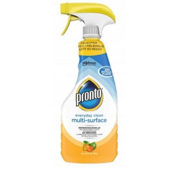 Środek do pielęgnacji i czyszczenia przeciw kurzowi PRONTO Wood Cleaner 500ml z atomizerem (żółte)