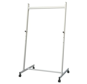 Stojak informacyjny podłogowy pion/poziom 90 x 60cm do 120 x 90cm 2x3 mobilny kol. popielaty [S03/80]