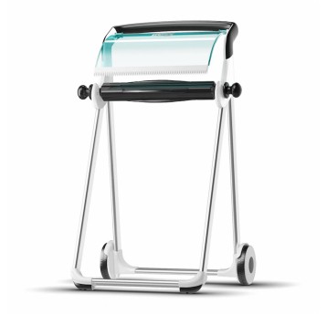 Stojak na czyściwo podłogowy / przenośny plastik-metal TORK Performance kol. turkusowo-biały [652000]