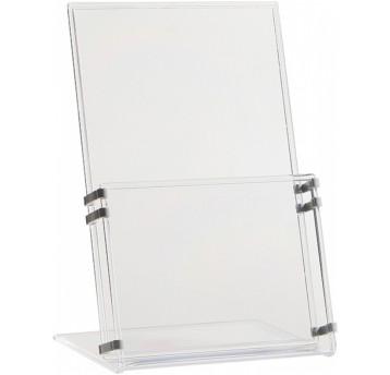 Stojak na ulotki biurkowy 3 kieszenie pion A4 PANTA PLAST kol. przezroczysty [0403-0043-00]