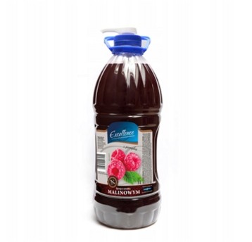 Syrop owocowy EXCELLENCE malina butelka plastik 3L