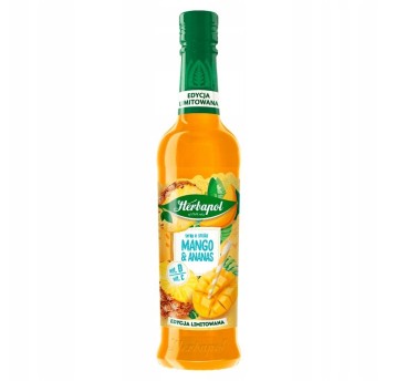 Syrop owocowy HERBAPOL OWOCOWA SPIŻARNIA mango-ananas butelka szkło 420ml