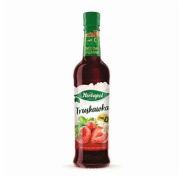 Syrop owocowy HERBAPOL OWOCOWA SPIŻARNIA truskawka butelka szkło 420ml