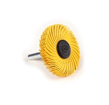 Szczotka czyszcząca 3M SCOTCH-BRITE Bristle BB-ZS na trzpieniu Typ-C 75mm x 6mm x 6mm P80 kol. żółty [1299750]