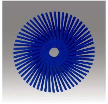 Szczotka czyszcząca 3M SCOTCH-BRITE Bristle RD-ZB otwór centralny Typ-C 75mm x 9,53mm P400 kol. niebieski [676618]