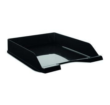 Szuflada na dokumenty A4 DONAU polistyren kol. czarny transparentny [7465001PL-01]