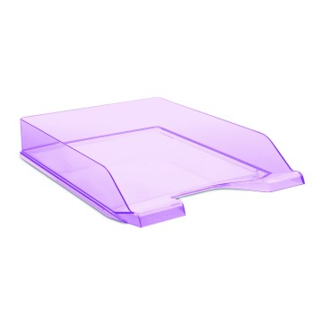 Szuflada na dokumenty A4 DONAU polistyren kol. fioletowy transparentny [7470001PL-23]