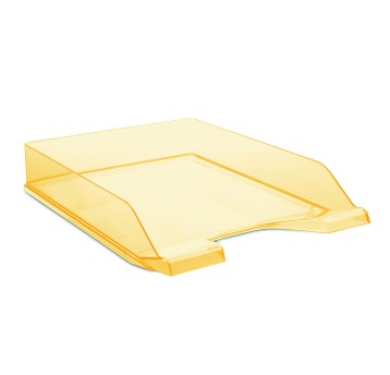 Szuflada na dokumenty A4 DONAU polistyren kol. pomarańczowy transparentny [7470001PL-12]