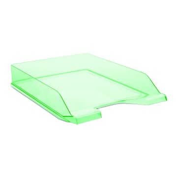 Szuflada na dokumenty A4 DONAU polistyren kol. zielony transparentny [7470001PL-06]