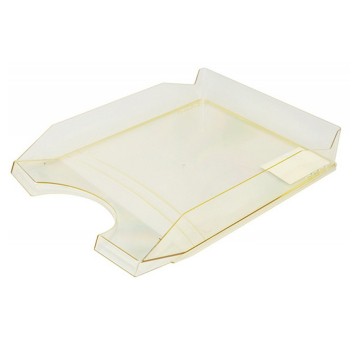 Szuflada na dokumenty A4 OFFICE PRODUCTS polistyren kol. żółty transparentny [18016011-06]