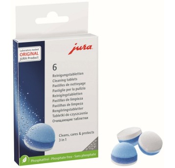 Tabletki do czyszczenia ekspresu JURA 3,4g 3-fazowe 6 szt. [24225]