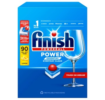 Tabletki do zmywarki FINISH poweball All in One Lemon cytrynowy 90 szt.