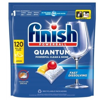 Tabletki do zmywarki FINISH QUANTUM cytrynowy ALL-IN-1 QUANTUM 120 szt.