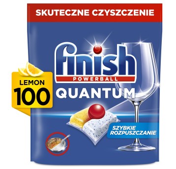 Tabletki do zmywarki FINISH QUANTUM cytrynowy ALL IN ONE 100 szt.