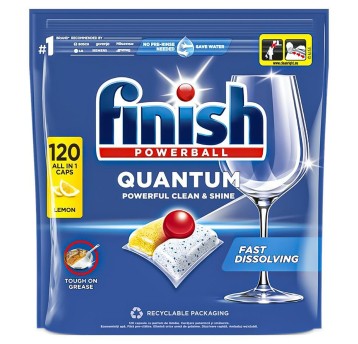 Tabletki do zmywarki FINISH Quantum Powerball cytrynowy 120 szt.