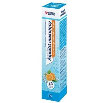 Tabletki musujące RODZINA ZDROWIA AQUALIT Elektrolity pomarańcza 24 szt.
