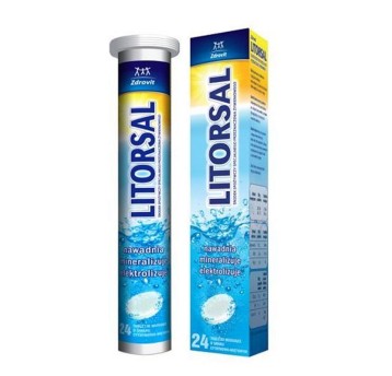 Tabletki musujące ZDROVIT LITORSAL cytryna-mięta 24 szt.