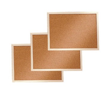 Tablica korkowa 60 x 90cm rama drewniana MEMOBE [MTC090060.00.01.10]