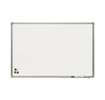 Tablica stalowa suchościeralna - magnetyczna 120 x 180cm rama aluminiowa 2x3 kol. biały [TSA1218]