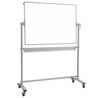 Tablica stalowa suchościeralna - magnetyczna jezdno-obrotowa 90 x 120cm rama aluminiowa ARTE-BIS kol. biały