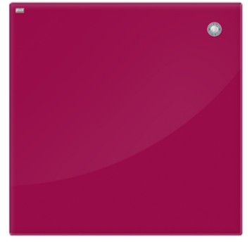 Tablica szklana suchościeralna - magnetyczna 40 x 60cm 2x3 kol. czerwony [TSZ64 R]