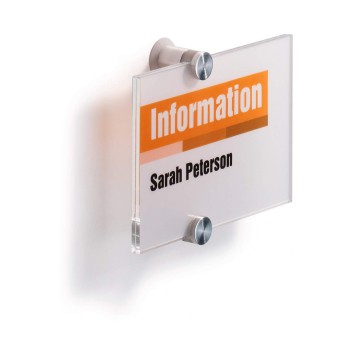 Tabliczka przydrzwiowa mocowanie na śruby 14,8 x 10,5cm DURABLE kol. przezroczysty 1 szt. [482119]