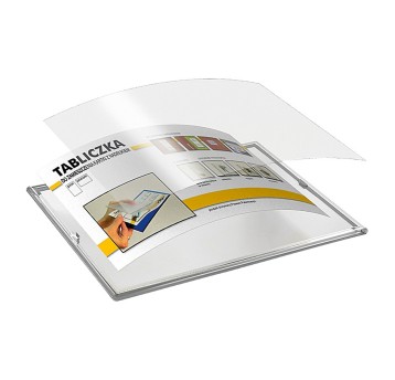 Tabliczka przydrzwiowa samoprzylepna A4 PANTA PLAST kol. przezroczysty 1 szt. [0403-0010-00]