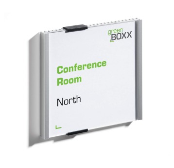 Tabliczka przydrzwiowa samoprzylepna/na śruby 14,9 x 14,85cm DURABLE kol. srebrny 1 szt. [4802]