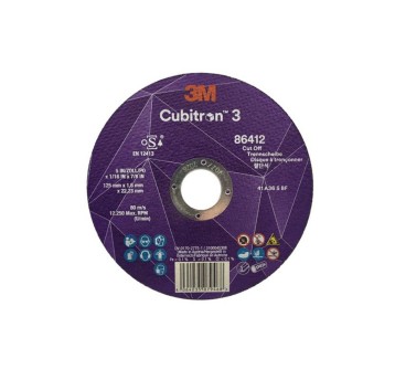 Tarcza do cięcia 3M CUBITRON 3 T41 125mm x 1,6mm x 22,23mm [86412 / 7100303829]
