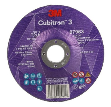Tarcza do cięcia 3M CUBITRON 3 T42 125mm x 2,5mm x 22,23mm [87963]