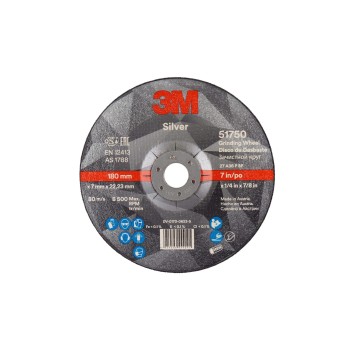 Tarcza do szlifowania 3M SILVER T27 180mm x 7mm x 22,23mm [51750]
