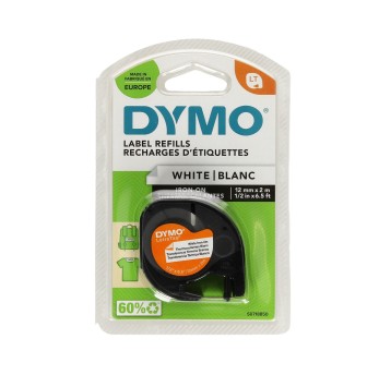 Taśma DYMO 18769 / S0718850 kol. czarny na białym 12mm x 2m LetraTag naprasowanka