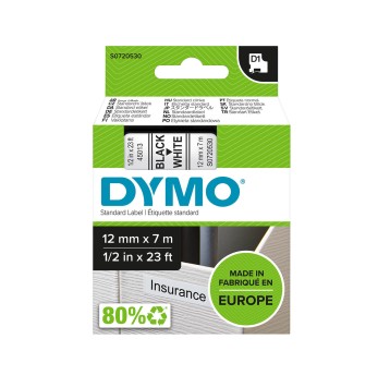 Taśma DYMO 45016 / S0720560 kol. czarny na niebieskim 12mm x 7m D1