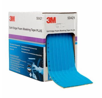 Taśma maskująca 3M SOFT EDGE PLUS 21mm x 49m kol. niebieski piankowa [50421]